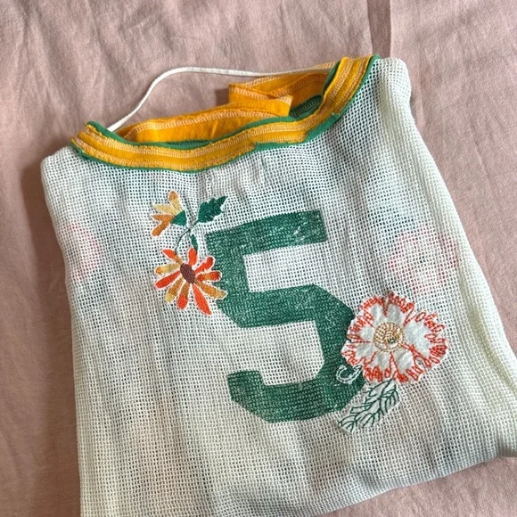 We The Free Jersey Shirt - White, Green, Yellow - Picture 2 of 2